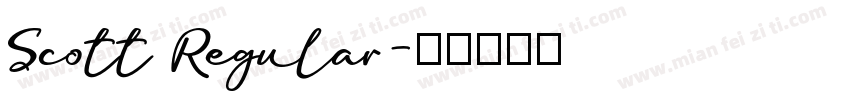Scott Regular字体转换